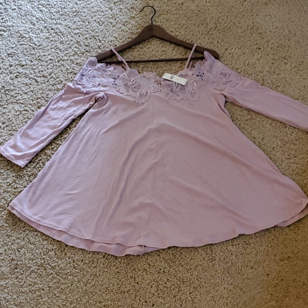 Anthropologie off shoulder tunic